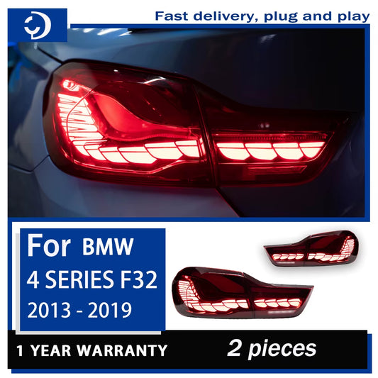 Car Styling Taillights for BMW the 4 Series F32 F36 F82 M4 GTS LED Tail Light 2013-2019 Tail Lamp DRL Rear Turn Signal Automoti