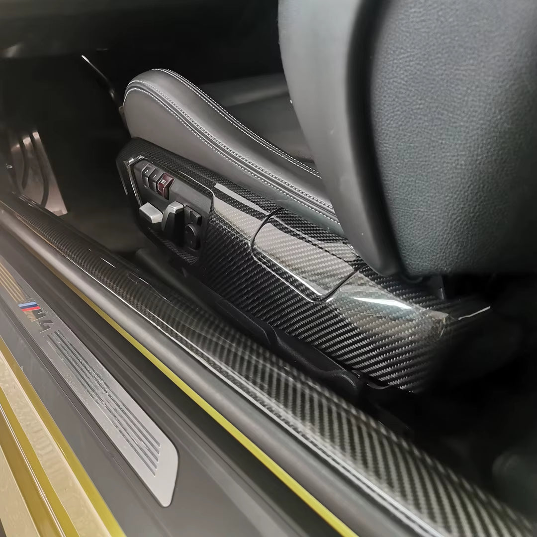 For BMW M2 F87 M3 F80 F81 M4 F82 Carbon Fiber Side Seat Covers Interior Carbon LHD/RHD