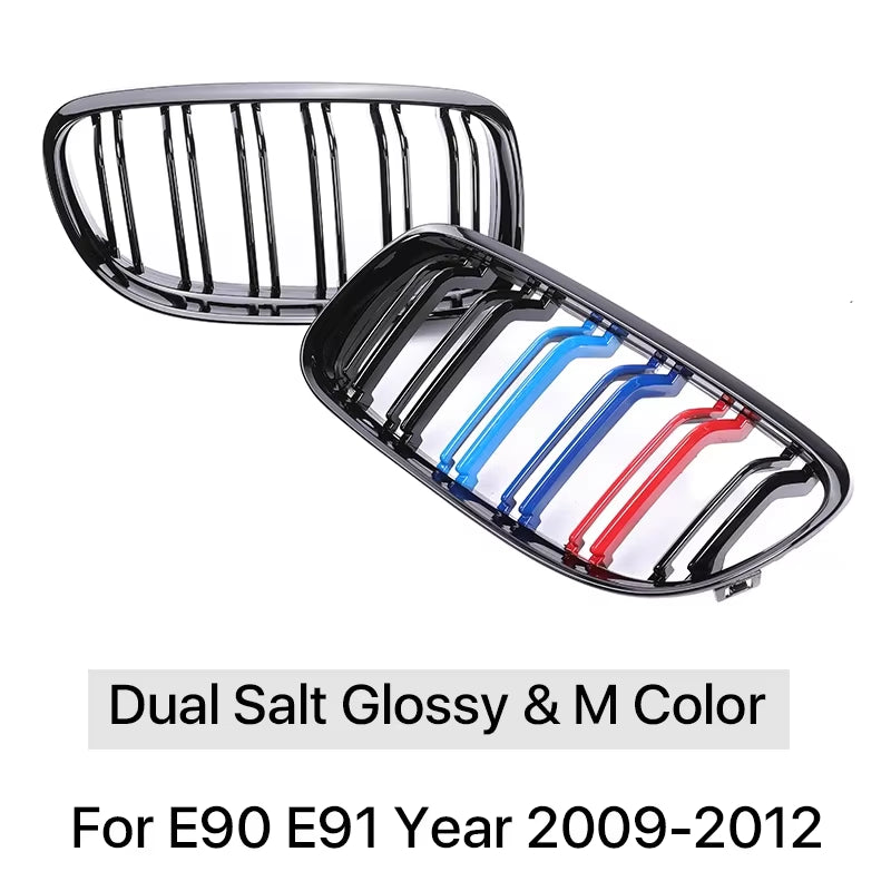 Carbon Grills Cover Front Bottom Bumper Kindly Facelift M Style Grille for BMW 3 Series E90 E91 2009-2012 LCI 328I 330I 335I