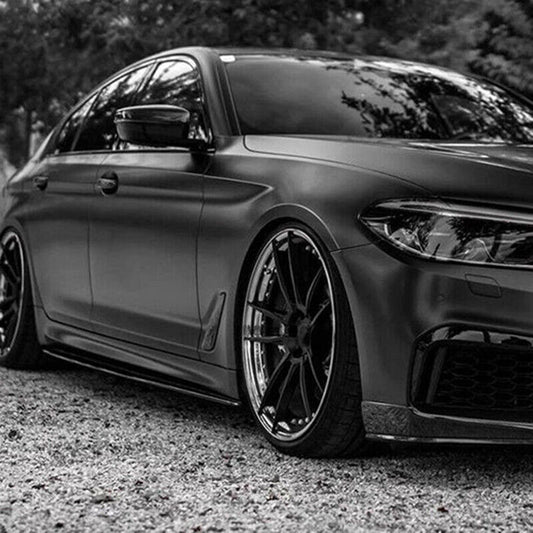 2X for BMW G30 530I 540I & F90 M5 Sedan 2017-22 MP Style Side Skirts Gloss Black