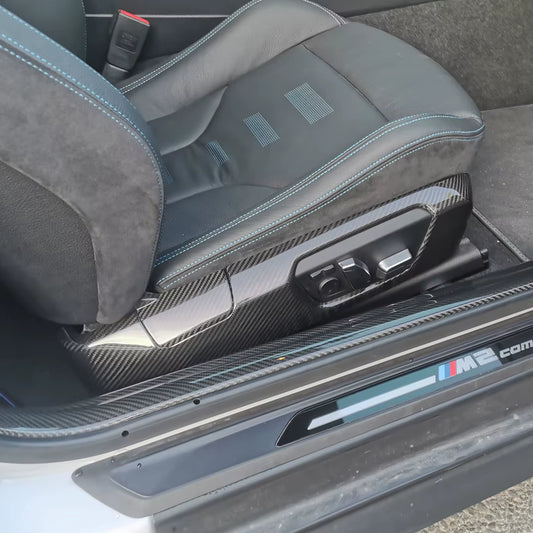 For BMW M2 F87 M3 F80 F81 M4 F82 Carbon Fiber Side Seat Covers Interior Carbon LHD/RHD