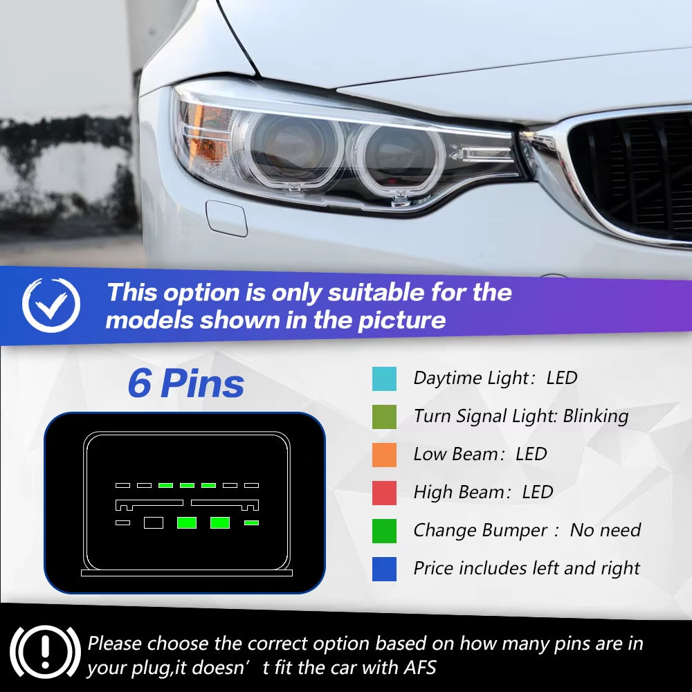 Car Lights for BMW F32 F36 M4 LED Headlight 2013-2019 425I F82 Head Lamp Drl Projector Lens Automotive Accessories