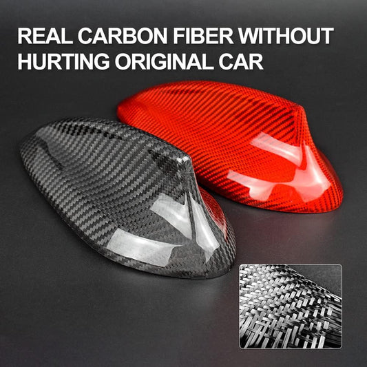 Carbon Fiber Car Shark Fin Antenna Cover Radio Signal Base Sticker for BMW F22 F87 M2 F30 F35 F80 M3 G20 F32 F36 F82 M4 G30 G38 F90 M5 G11 G12 Accessories (Black)