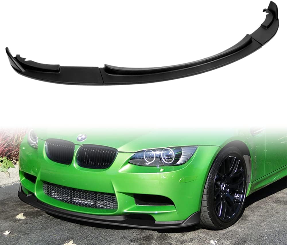 , Front Bumper Lip Fit for Compatible with 2008-2013 BMW E90/E92/E93 (M3 Models Only), Front Bumper Lip Spoiler Air Chin Body Kit Splitter, Stp-Style (Glossy White)