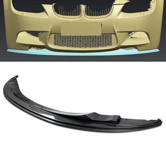 1X for 07-13 BMW E92 E93 M3 Carbon Fiber Style Front Bumper Lip Splitter Spoiler