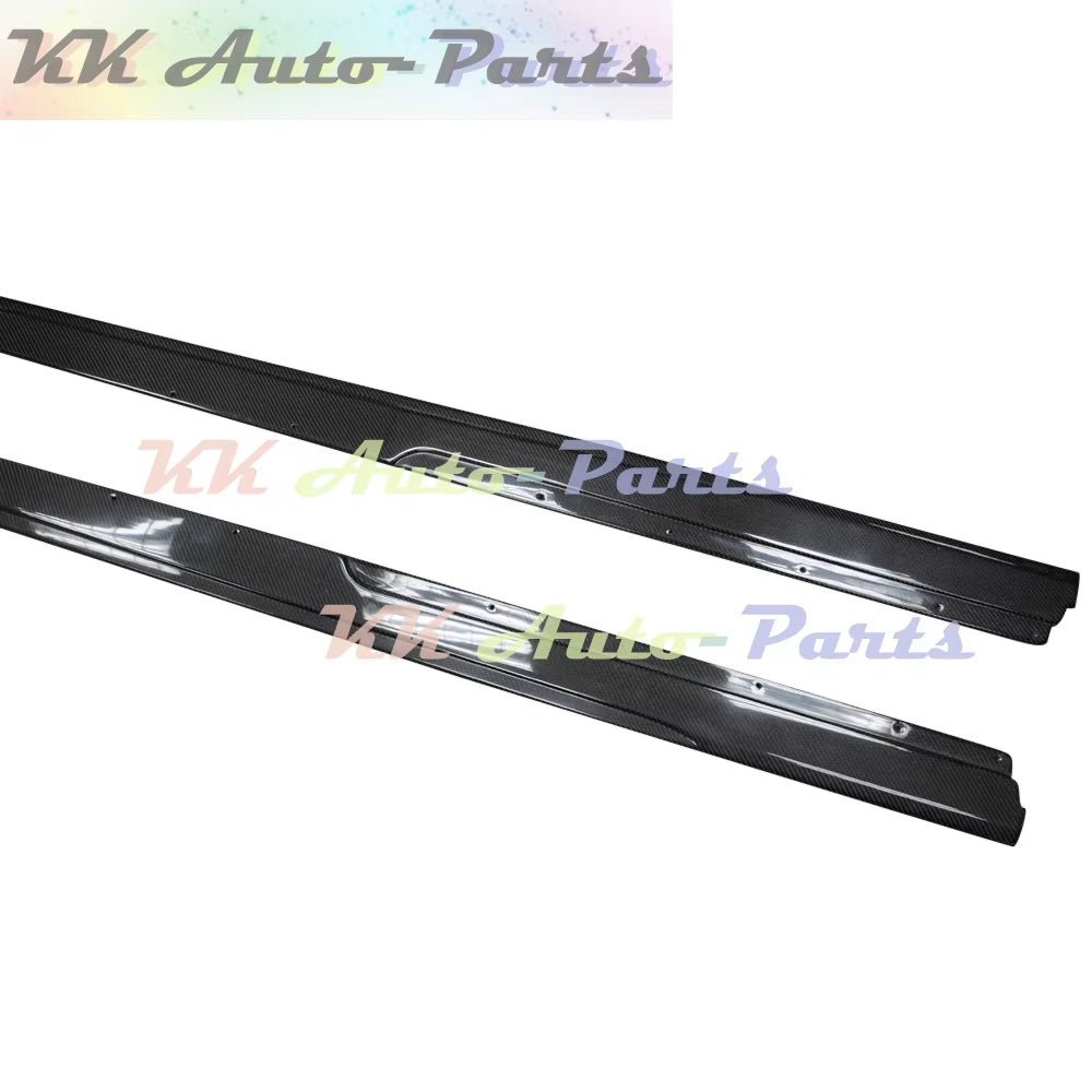 Real Carbon Fiber Side Skirts Extensions Apron Lip for BMW F80 F82 F83 M3 M4 2014-2019