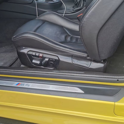 For BMW M2 F87 M3 F80 F81 M4 F82 Carbon Fiber Side Seat Covers Interior Carbon LHD/RHD