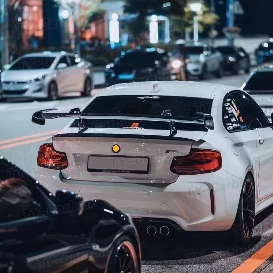 Real Carbon Fiber AD Rear Spoiler for BMW F87 F82 F80 G80 G82 M2 M3 M4 M5 M6 F30 G20 G42 G22 Car Trunk Wing Splitter Lip Bodykit
