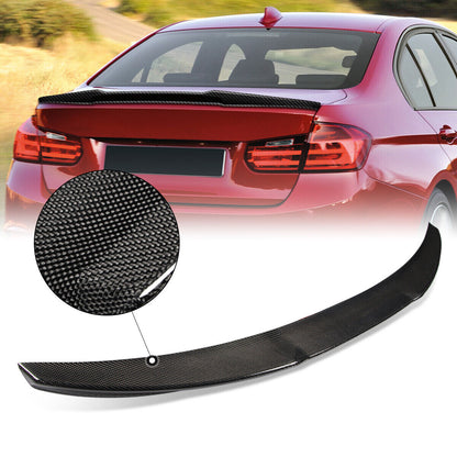 Fit 12-18 BMW M3 328I 335I F30 Real Carbon Fiber Duckbill Trunk Lip Spoiler Wing