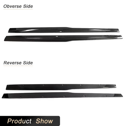 Car Side Skirts Extension Carbon Fiber for BMW F80 M3 Sedan 4-Door 2014-2019 Racing Side Door Bumper Apron Lip Skirt Body Kits