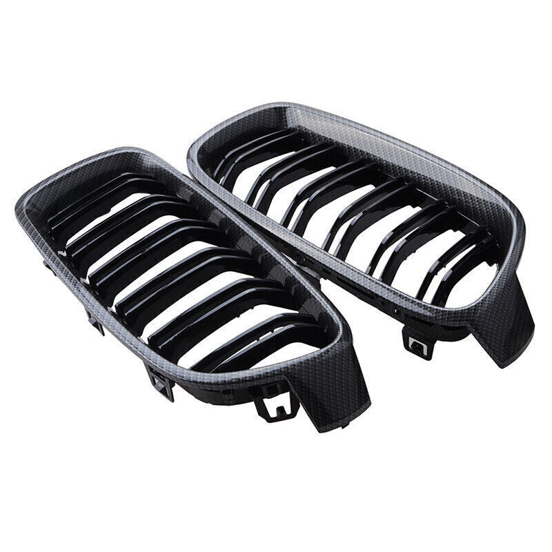 Carbon Fiber Black Front Grille/Grilles Kidney for BMW 3~Series F30 F31 12~18