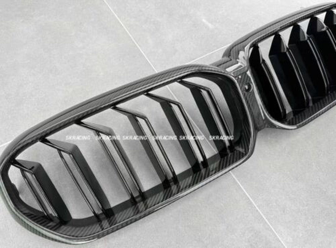 Real Carbon Fiber Front Grille Grill Cover for BMW 5 Series M5 F90 2021-2023