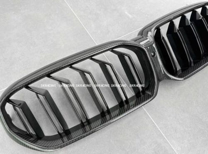 Real Carbon Fiber Front Grille Grill Cover for BMW 5 Series M5 F90 2021-2023