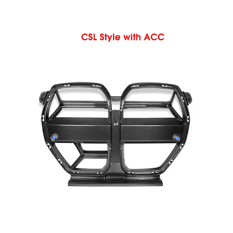 Bumper Racing Grills for BMW G80 G81 M3 G82 G83 M4 2021-In Real Carbon Fiber Front Kidney Grille Xdrive Competition Auto Fitment