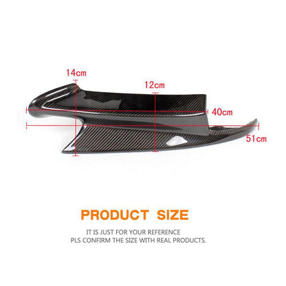 CARBON FIBER FRONT BUMPER LIP SPLITTERS SPOILER for 2008-2013 BMW E90 E92 M3 New