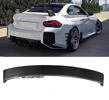 For BMW G87 M2 G42 2022-24 Carbon Fiber Rear Roof Visor Spoiler Window Wing Lip