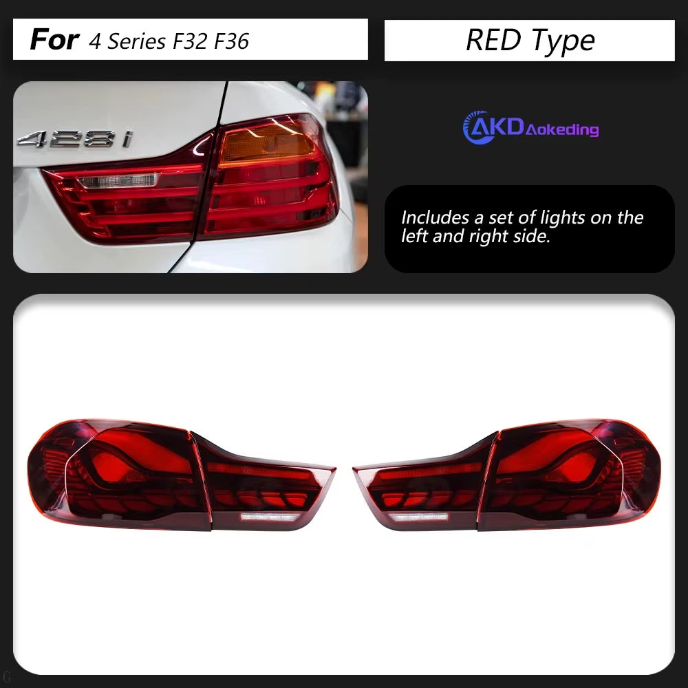 Car Styling Taillights for BMW the 4 Series F32 F36 F82 M4 GTS LED Tail Light 2013-2019 Tail Lamp DRL Rear Turn Signal Automoti