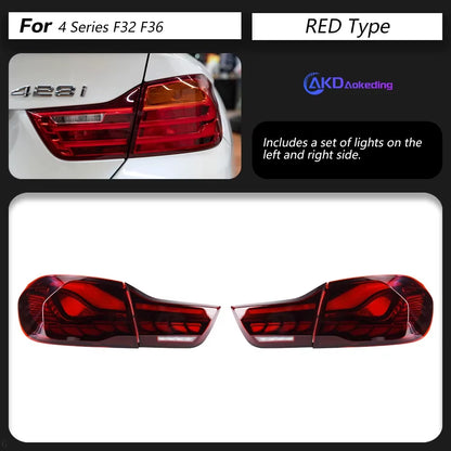 Car Styling Taillights for BMW the 4 Series F32 F36 F82 M4 GTS LED Tail Light 2013-2019 Tail Lamp DRL Rear Turn Signal Automoti