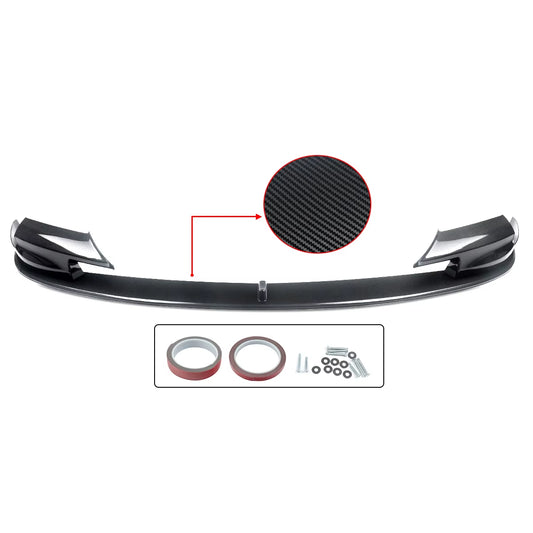 Front Lip Carbon Fiber Look Fits for 2012-2016 BMW 5 Series F10 M5 Front Bumper Spoiler Splitter Lip
