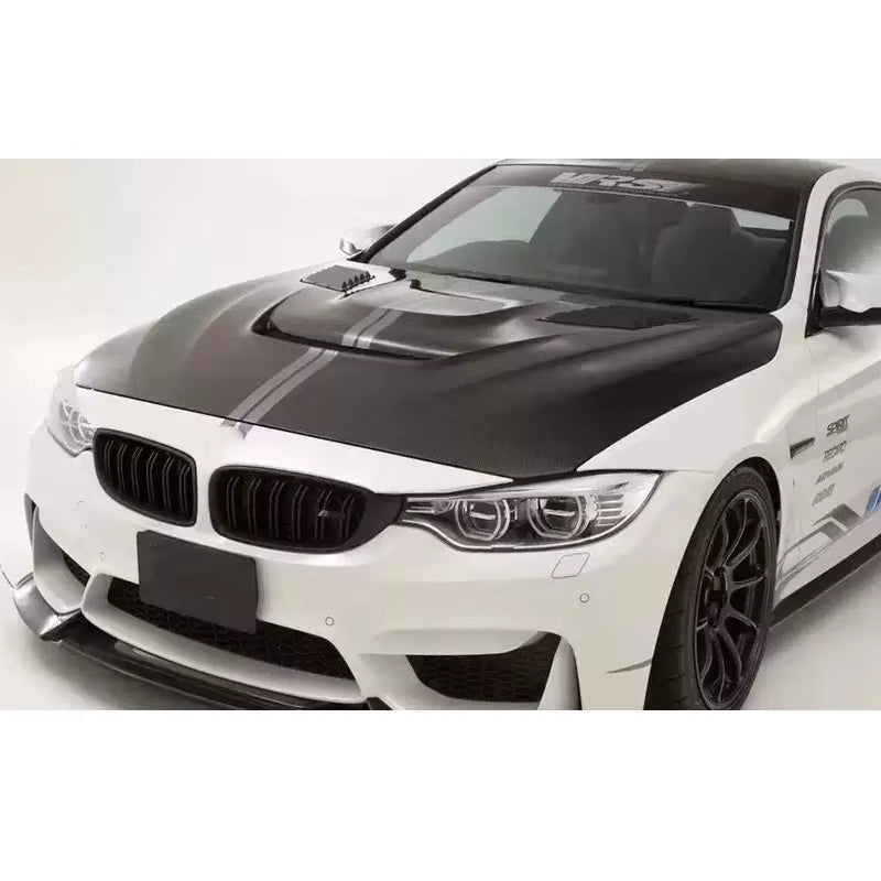 Var Style F80 M3 Car Carbon Fiber Front Engine Hood Vented Bonnet for Bmws M3 M4 F82 F80 F83