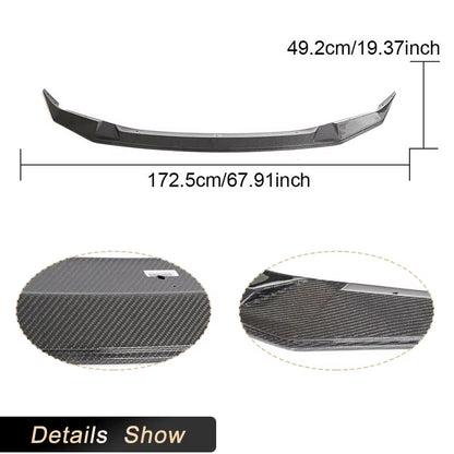 Carbon Fiber Front Bumber Lip Spoiler for BMW 5 Series F90 M5 Sedan 4-Door 2021 2022 Car Racing Front Lip Chin Apron Body Kit
