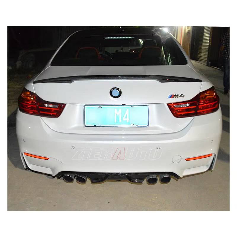 Rear Diffuser for BMW M3 F80 M4 F82/F83 Ak-Style Carbon Fiber Bumper Lip