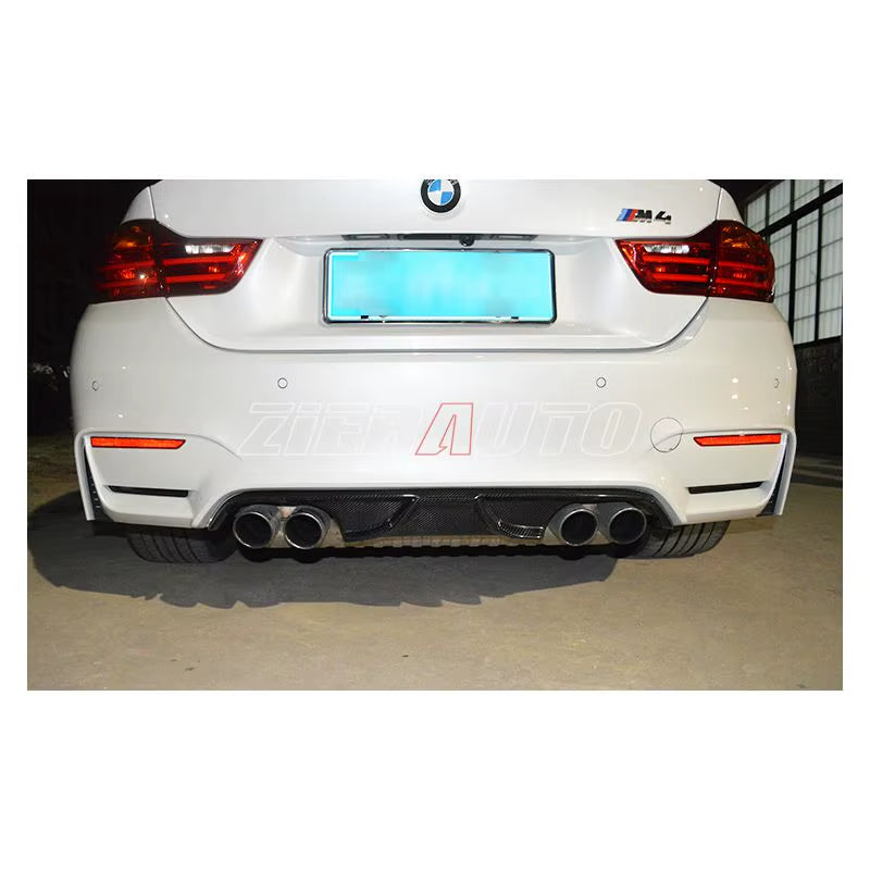 Rear Diffuser for BMW M3 F80 M4 F82/F83 Ak-Style Carbon Fiber Bumper Lip