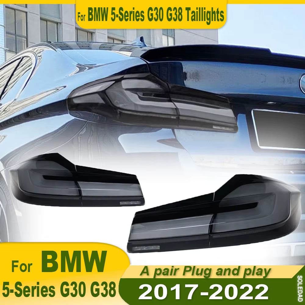 Car LED LCI Tail Lights for BMW G38 G30 M5 F90 2017 2018 2019 2020 2021 2022 DRL Fog Rear Trailer Lamps Turning Signal Voiture