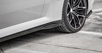 Real Dry Carbon Fiber Side Skirt SQ Style - G87 M2 