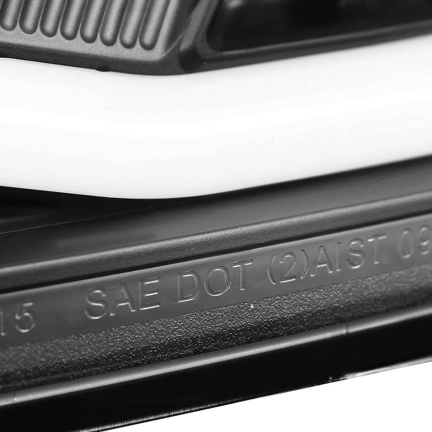 Black LED Tube Tail Lights Compatible with 2005-2008 BMW E90 3-Series 4-Door Sedan, Left + Right Pair Assembly