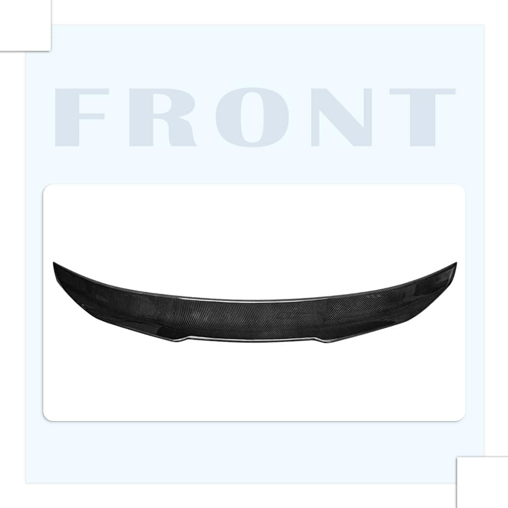 Carbon Fiber Pattern E90 Spoiler Psm-Style Compatible with (2005-2012) 3-Series E90 Sedan / E90 M3 Sedan