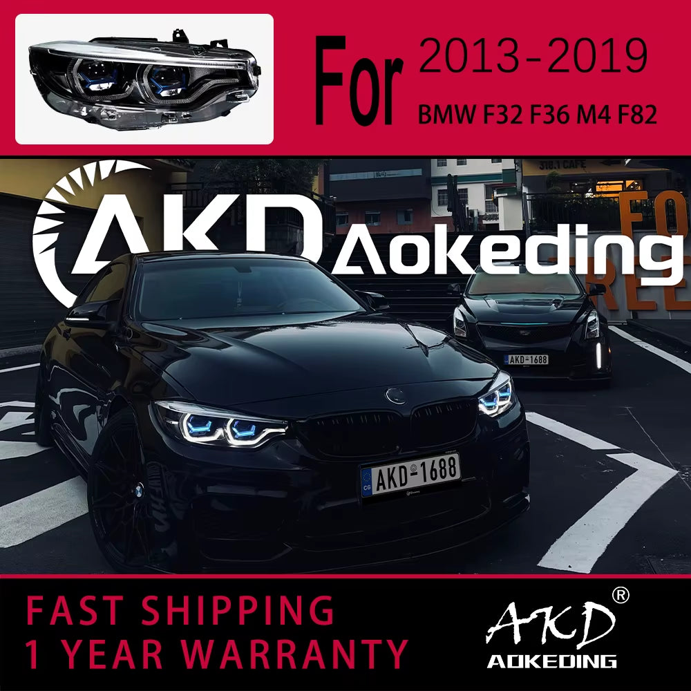 Car Lights for BMW F32 F36 M4 LED Headlight 2013-2019 425I F82 Head Lamp Drl Projector Lens Automotive Accessories