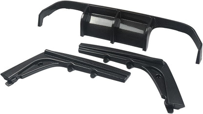 Rear Lip Bumper Diffuser Rear Diffuser Compatible with BMW F80 M3 & F82 F83 M4 2015-2020 Rear Bumper Lip Splitter (Carbon Fiber Look)
