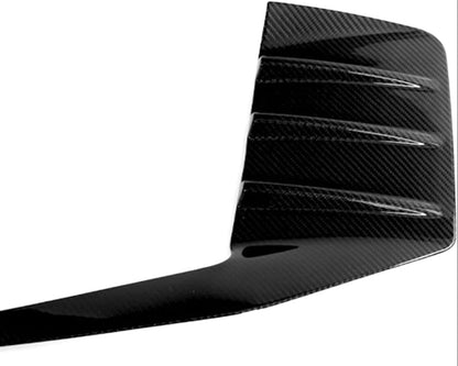 Compatible with 2023-2024 BMW G87 M2 Rear Bumper Side Fins, M Performance Style Diffuser Vent Canards Cover Dry Carbon Fiber Garnish Splitter Trim Pair
