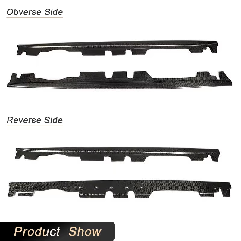 Carbon Fiber Car Side Skirts Extensions for BMW 3 Series E92 E93 M3 2008-2013 Side Door Bumper Apron Lip Spoiler Guard Body Kits