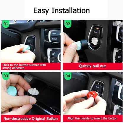 Compatible with BMW Crystal Start Stop Button, Engine Power Ignition Start Stop Button Replacement(Fits: BMW 1 2 3 4 5 6 7 X1 X3 X4 X5 X6,F22 F30 F10 F32 F01 F15 G01 G30 G31 G11 G12)