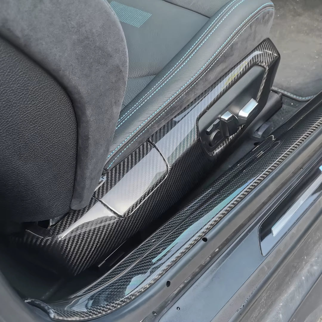 For BMW M2 F87 M3 F80 F81 M4 F82 Carbon Fiber Side Seat Covers Interior Carbon LHD/RHD