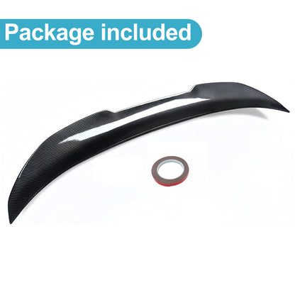 Rear Trunk Spoiler PSM Carbon Style for BMW F80 F30 M3 3 Series Sedan ABS 12-18