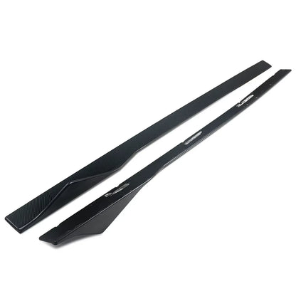 M Sport Side Skirts Extension Carbon Color for BMW F22 235I 240I F23 F87 M2 Style 2014-20 Rocker Plate Lip Separator Bumper