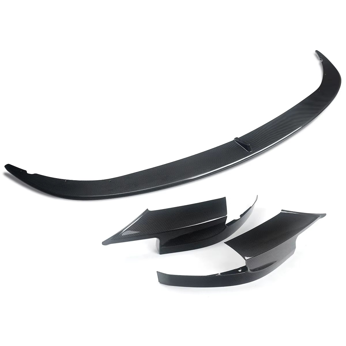 Front Lip Carbon Fiber Look Fits for 2012-2016 BMW 5 Series F10 M5 Front Bumper Spoiler Splitter Lip