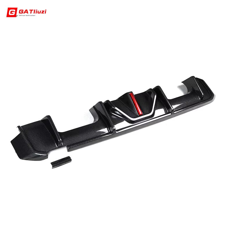 Dry Carbon Fiber G80 Rear Bumper Diffuser BC Style for BMW M3 G80 M4 G82 G83 Upgrade with LED Lights Rear Bumper Lip Kits 2021+