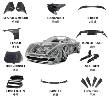 Var Style F80 M3 Car Carbon Fiber Front Engine Hood Vented Bonnet for Bmws M3 M4 F82 F80 F83