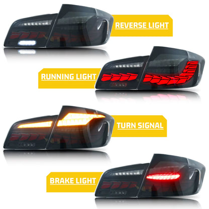 LED GTS Tail Lights for BMW 5-Series F10 M5 2011-2016 Saloon Start-Up Animation Sequential Turn Signal Rear Lamps Assembly