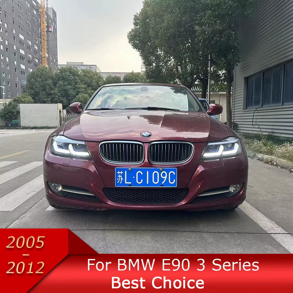 Car Lights for BMW E90 3 Series 2005-2012 LED Auto Headlight Assembly 318I 320I 325I Upgrade Laser Kit Design Tool Accessories