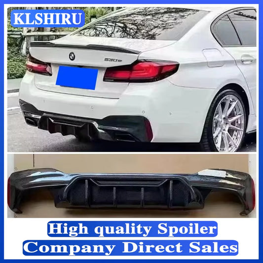 For BMW M5 ABS Car Rear Bumper Lip Spoiler Diffuser BMW 5 Series SPORT F90 M5 2017-2023 Rear Diffuser REAL CARBON FIBER