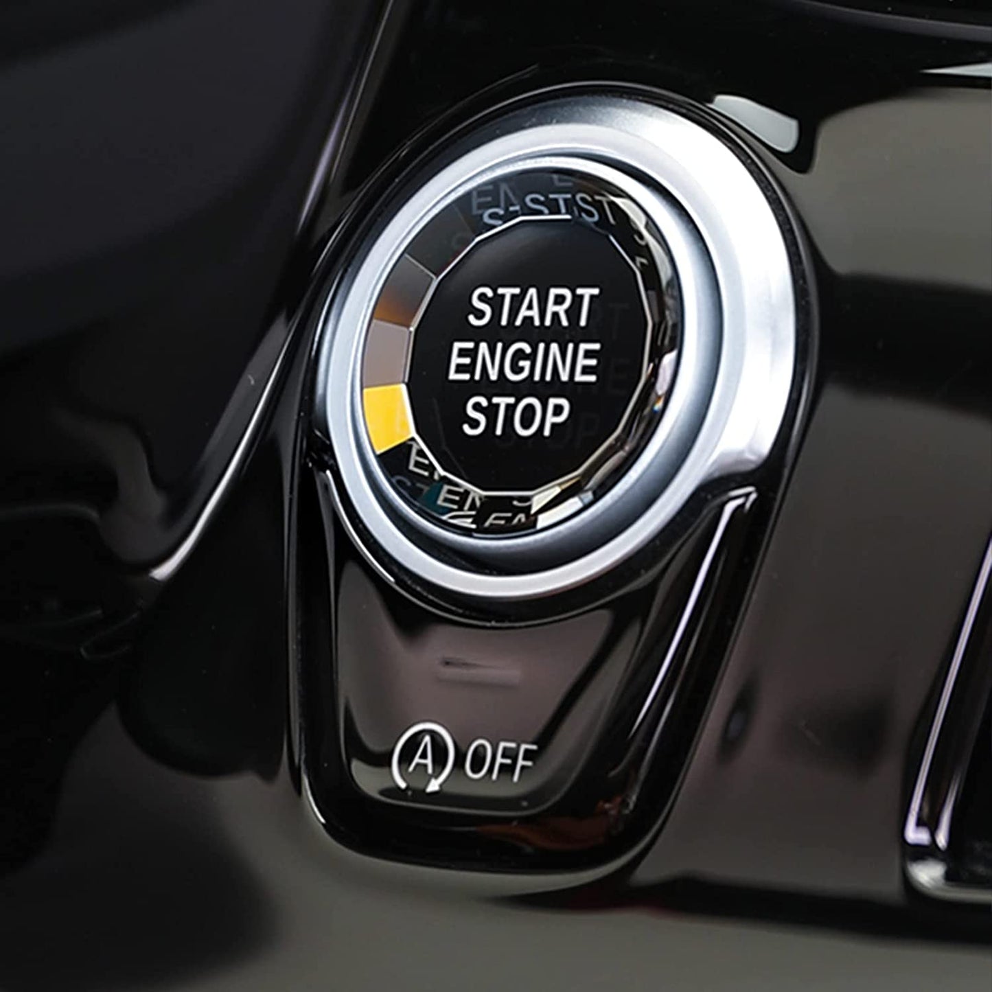 Compatible with BMW Crystal Start Stop Button, Engine Power Ignition Start Stop Button Replacement(Fits: BMW 1 2 3 4 5 6 7 X1 X3 X4 X5 X6,F22 F30 F10 F32 F01 F15 G01 G30 G31 G11 G12)