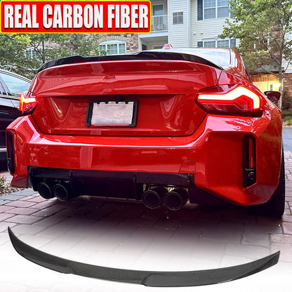For BMW G42 G87 M240I 220I M2 Coupe 2022-2025 Rear Trunk Spoiler Wing DRY CARBON