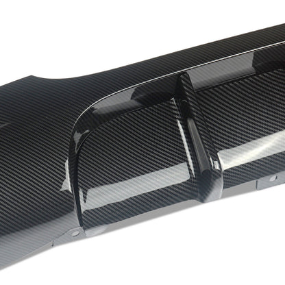 F1 Style for BMW E90 E91 M Sport Bumper Rear Bumper Diffuser Carbon Fiber Look