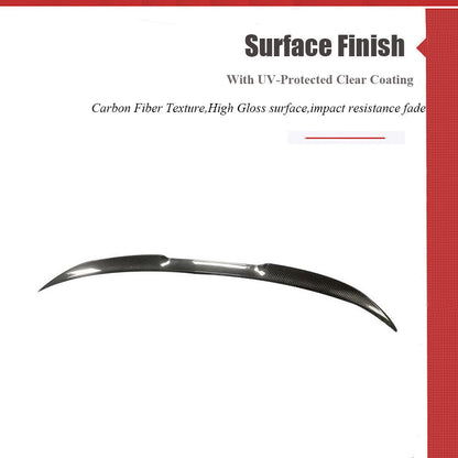 For BMW G42 G87 M240I 220I M2 Coupe 2022-2025 Rear Trunk Spoiler Wing DRY CARBON