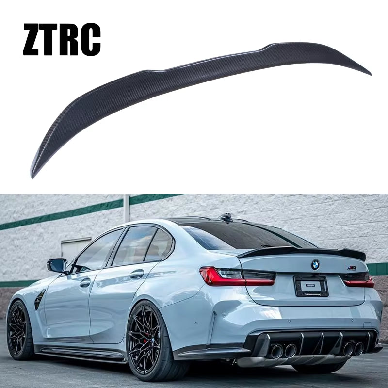 For BMW 3 Series G20 G28&M3 G80 DA&PRO Style Carbon Fiber Rear Spoiler Trunk Wing 2018-2024